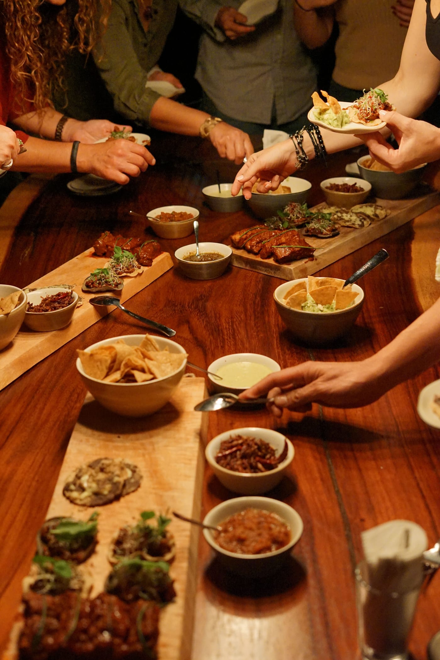 Group cooking class