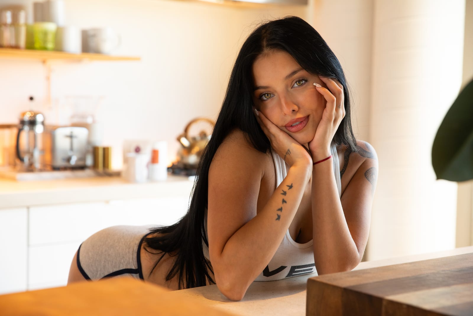 Maya in the kitchen